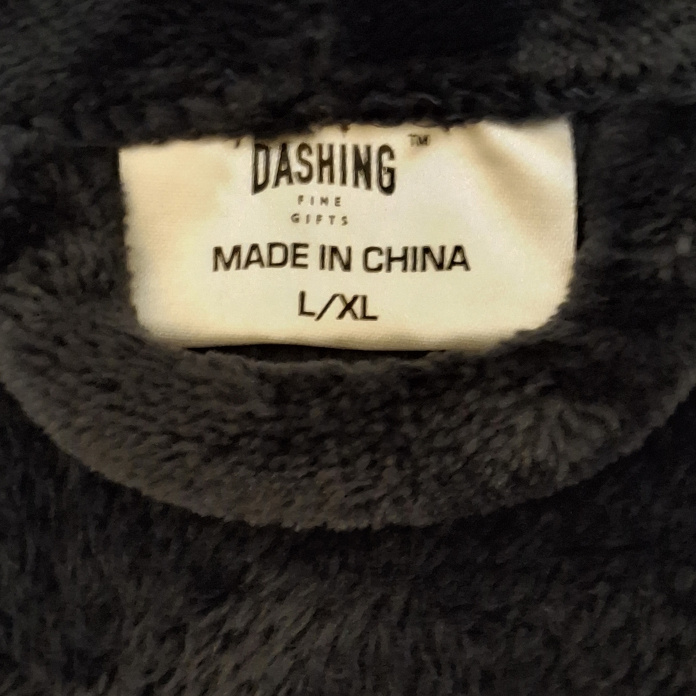 Luxurious Navy Plush Robe - Picture 6 of 7